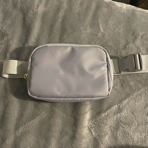 steel blue belt bag